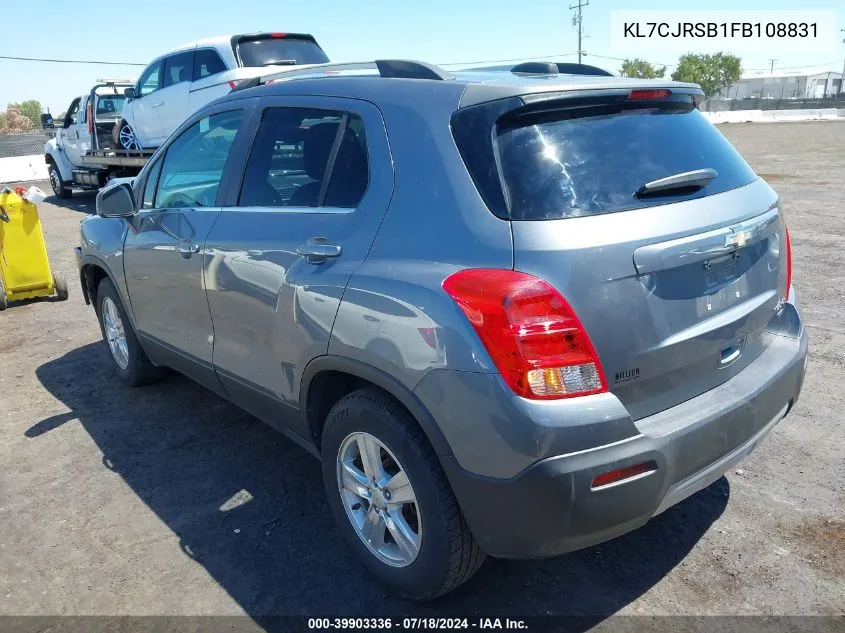 KL7CJRSB1FB108831 2015 Chevrolet Trax Lt