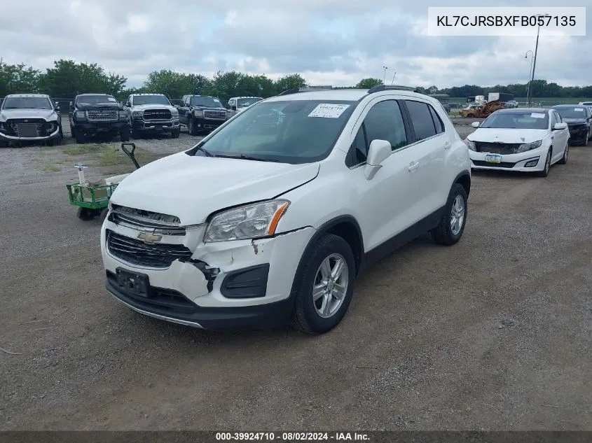 KL7CJRSBXFB057135 2015 Chevrolet Trax Lt