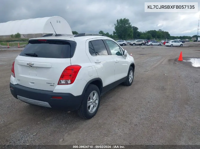 KL7CJRSBXFB057135 2015 Chevrolet Trax Lt