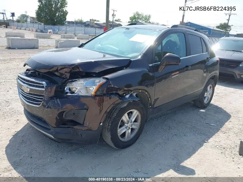 KL7CJRSB6FB224395 2015 Chevrolet Trax Lt