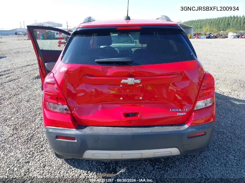 3GNCJRSBXFL200934 2015 Chevrolet Trax Lt