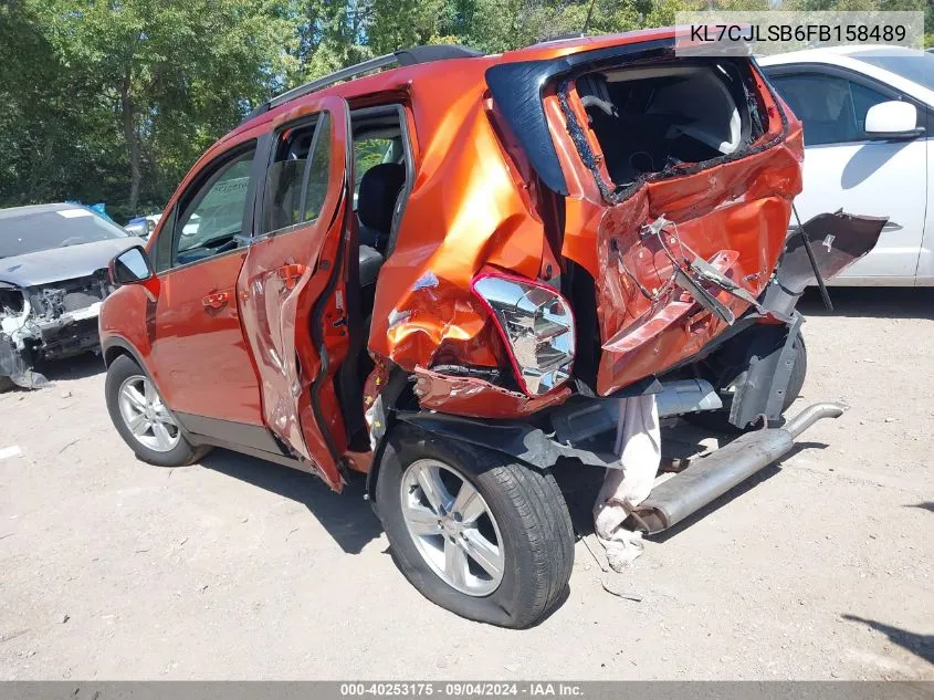 2015 Chevrolet Trax Lt VIN: KL7CJLSB6FB158489 Lot: 40253175