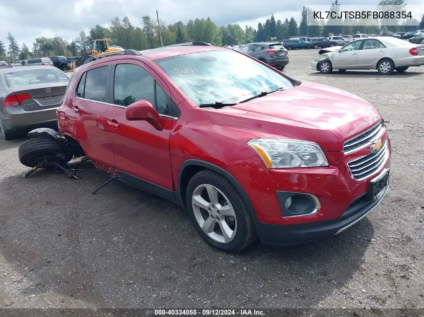 2015 Chevrolet Trax Ltz VIN: KL7CJTSB5FB088354 Lot: 40334055