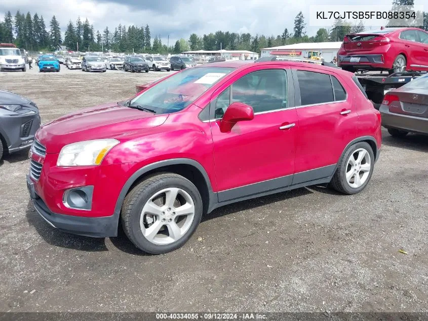 KL7CJTSB5FB088354 2015 Chevrolet Trax Ltz