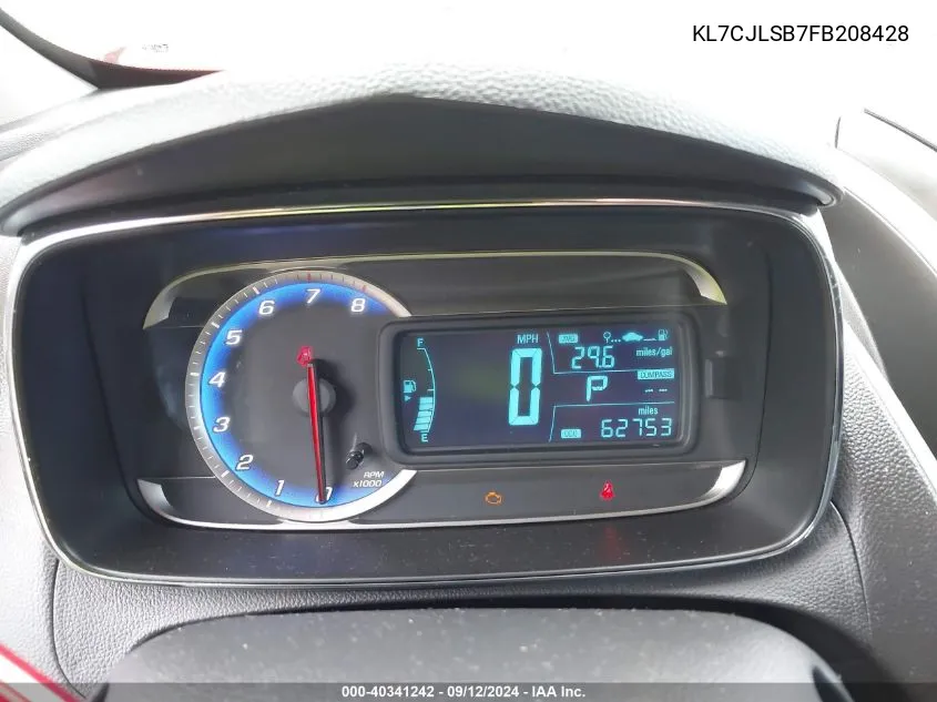 KL7CJLSB7FB208428 2015 Chevrolet Trax Lt