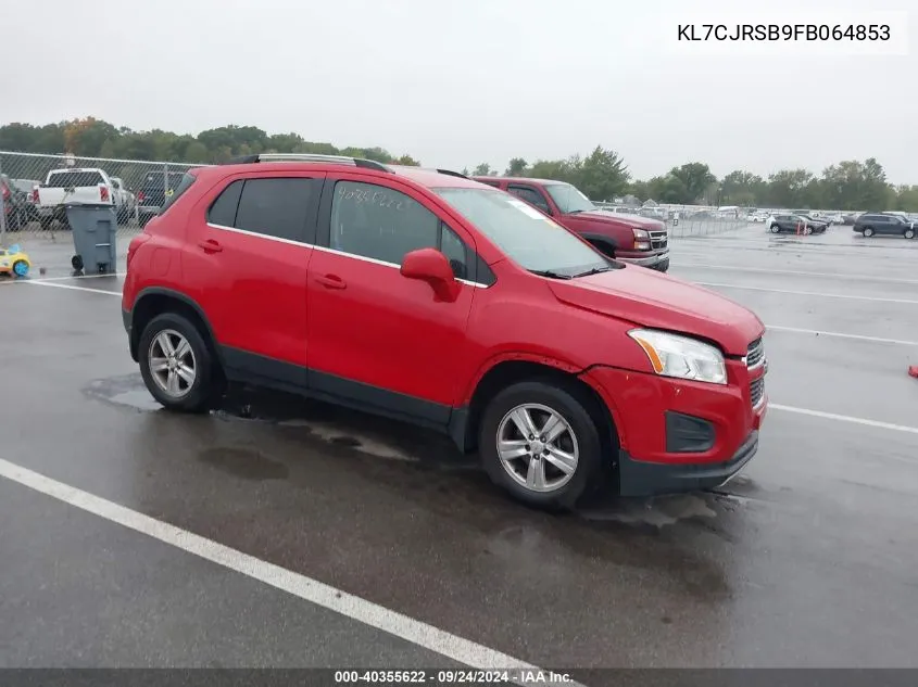 KL7CJRSB9FB064853 2015 Chevrolet Trax Lt