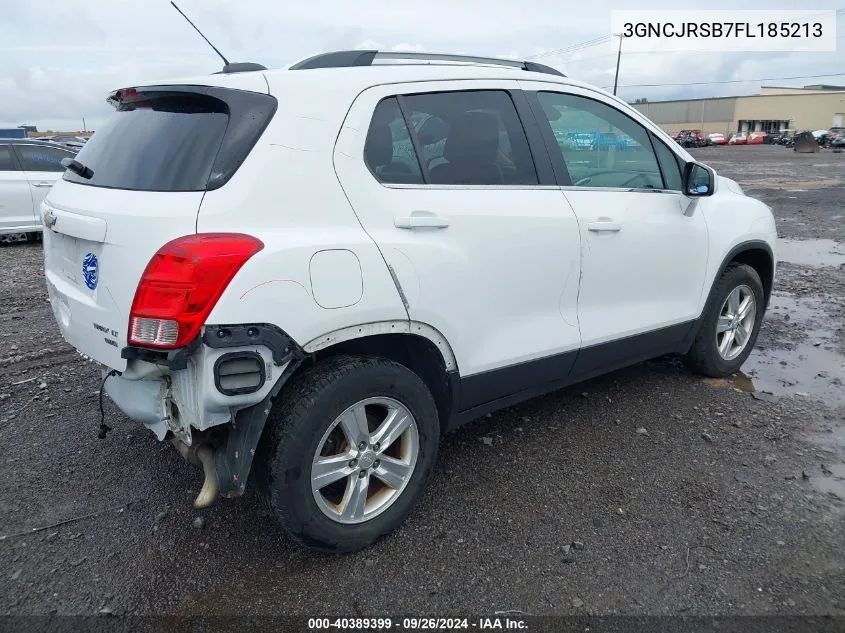 2015 Chevrolet Trax Lt VIN: 3GNCJRSB7FL185213 Lot: 40389399