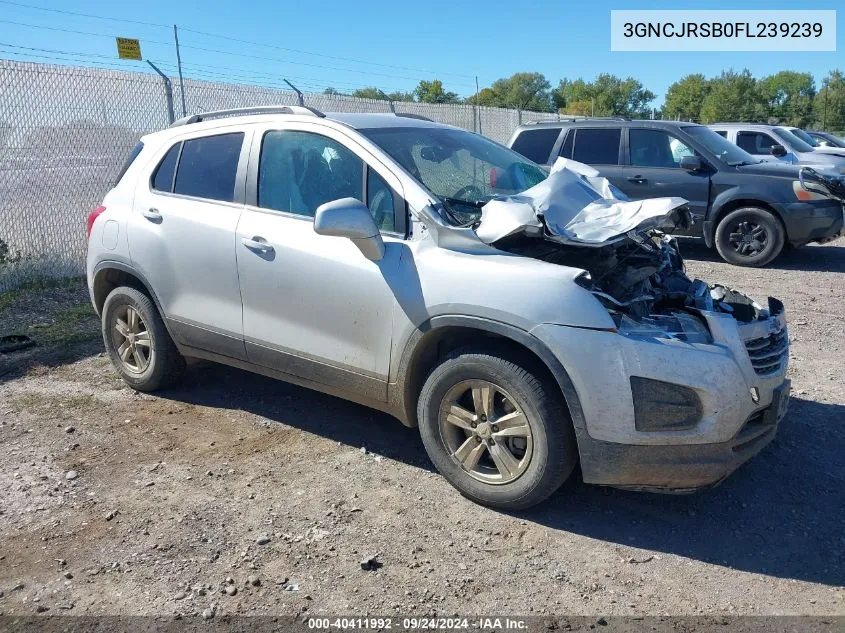 2015 Chevrolet Trax Lt VIN: 3GNCJRSB0FL239239 Lot: 40411992