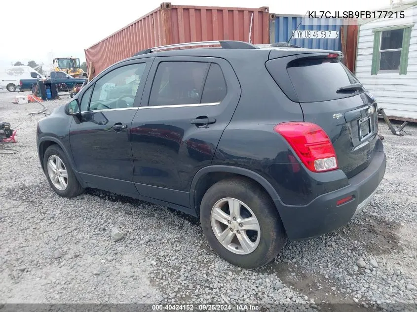 KL7CJLSB9FB177215 2015 Chevrolet Trax Lt