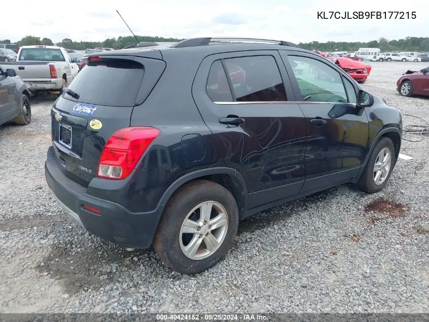 KL7CJLSB9FB177215 2015 Chevrolet Trax Lt