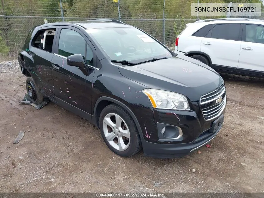 3GNCJNSB0FL169721 2015 Chevrolet Trax Ltz