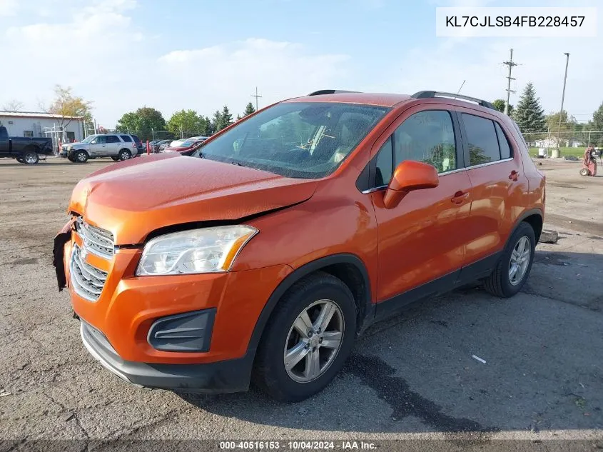 2015 Chevrolet Trax Lt VIN: KL7CJLSB4FB228457 Lot: 40516153