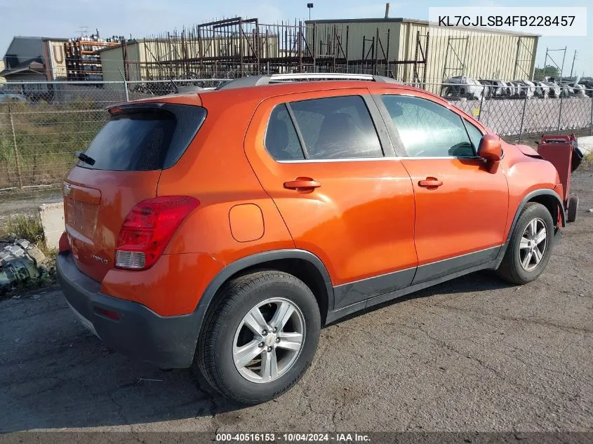 2015 Chevrolet Trax Lt VIN: KL7CJLSB4FB228457 Lot: 40516153