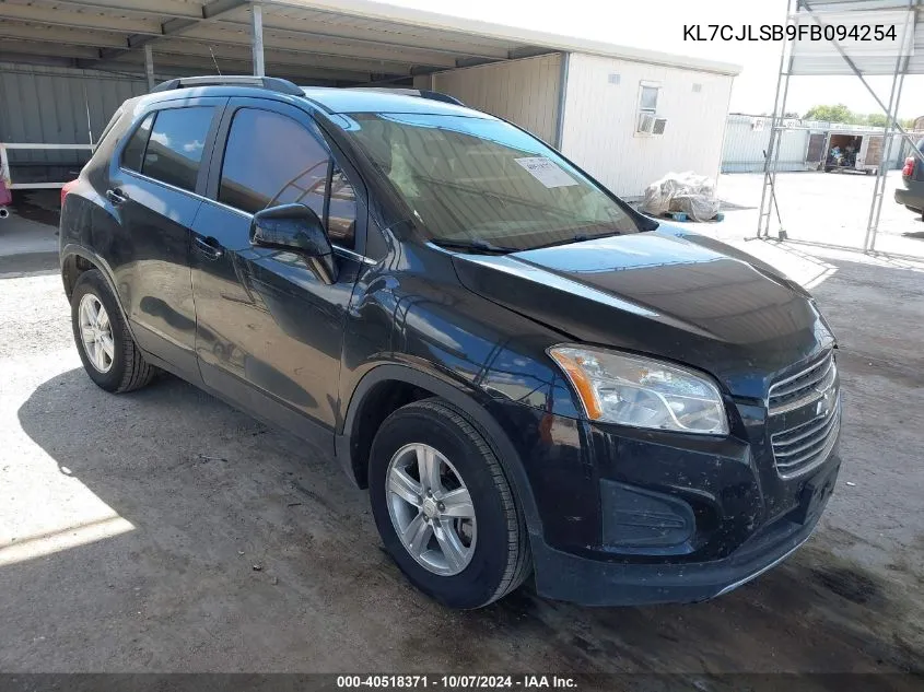 2015 Chevrolet Trax Lt VIN: KL7CJLSB9FB094254 Lot: 40518371