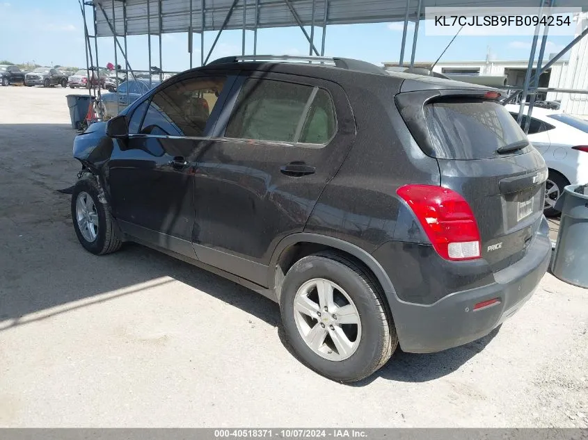 2015 Chevrolet Trax Lt VIN: KL7CJLSB9FB094254 Lot: 40518371