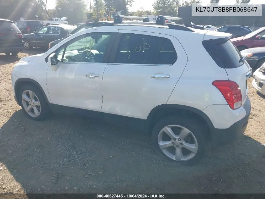 KL7CJTSB8FB068647 2015 Chevrolet Trax Ltz