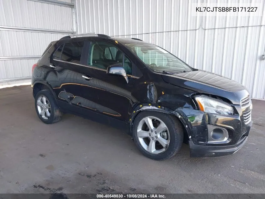 KL7CJTSB8FB171227 2015 Chevrolet Trax Ltz