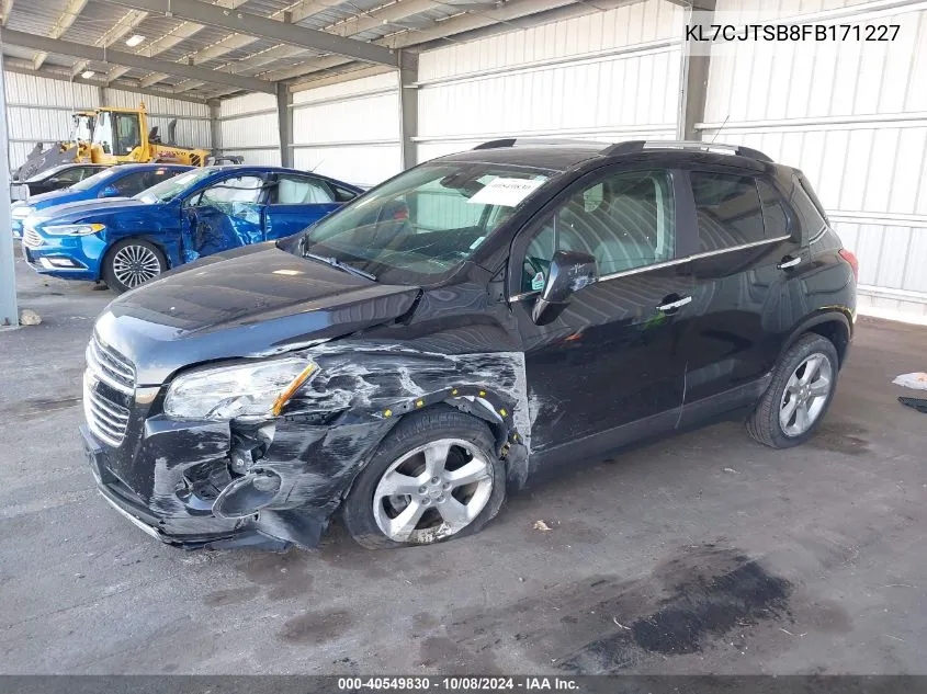 2015 Chevrolet Trax Ltz VIN: KL7CJTSB8FB171227 Lot: 40549830