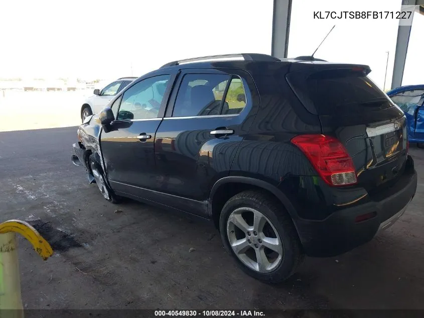 KL7CJTSB8FB171227 2015 Chevrolet Trax Ltz