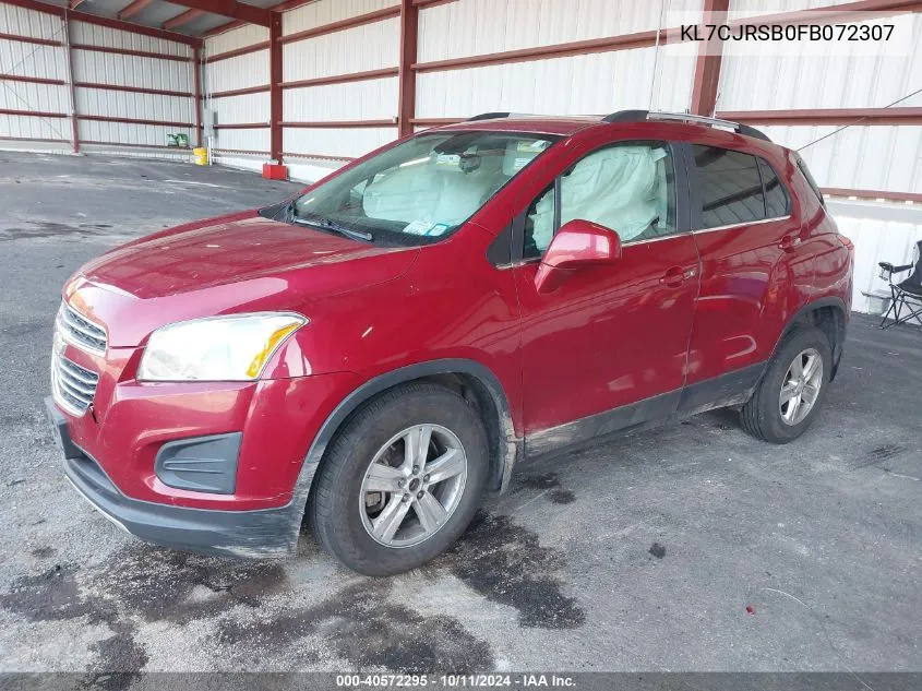 2015 Chevrolet Trax Lt VIN: KL7CJRSB0FB072307 Lot: 40572295