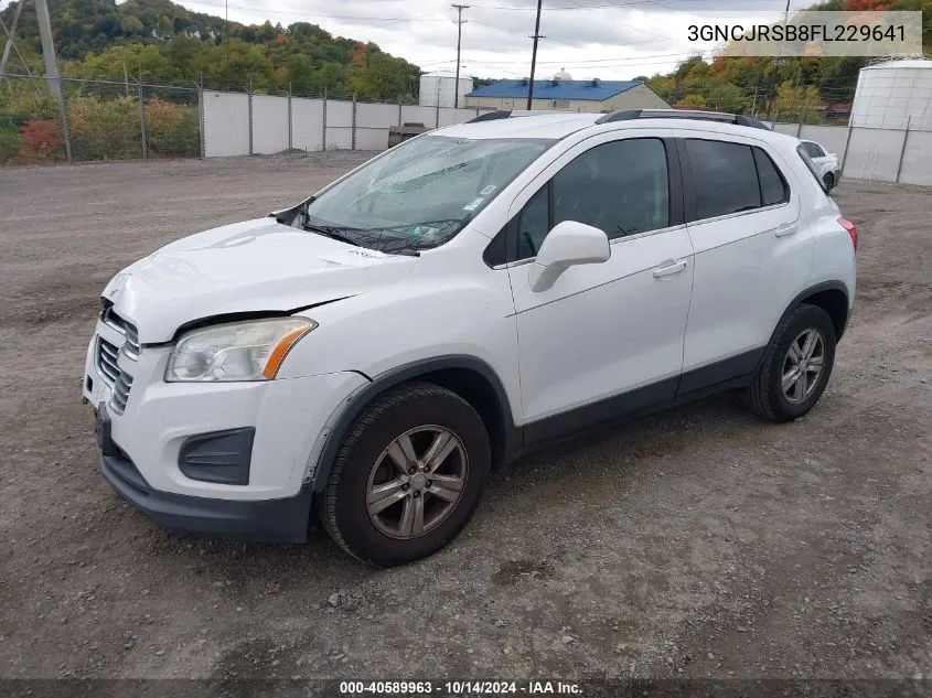 2015 Chevrolet Trax Lt VIN: 3GNCJRSB8FL229641 Lot: 40589963