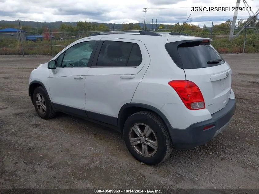 2015 Chevrolet Trax Lt VIN: 3GNCJRSB8FL229641 Lot: 40589963