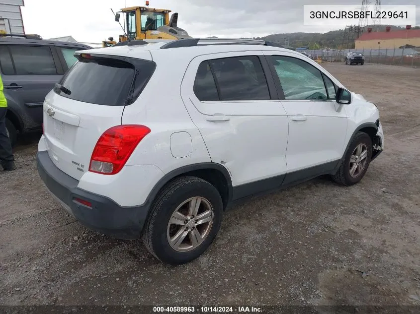 2015 Chevrolet Trax Lt VIN: 3GNCJRSB8FL229641 Lot: 40589963