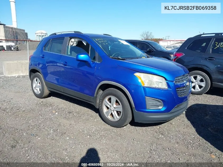 2015 Chevrolet Trax Lt VIN: KL7CJRSB2FB069358 Lot: 40680983