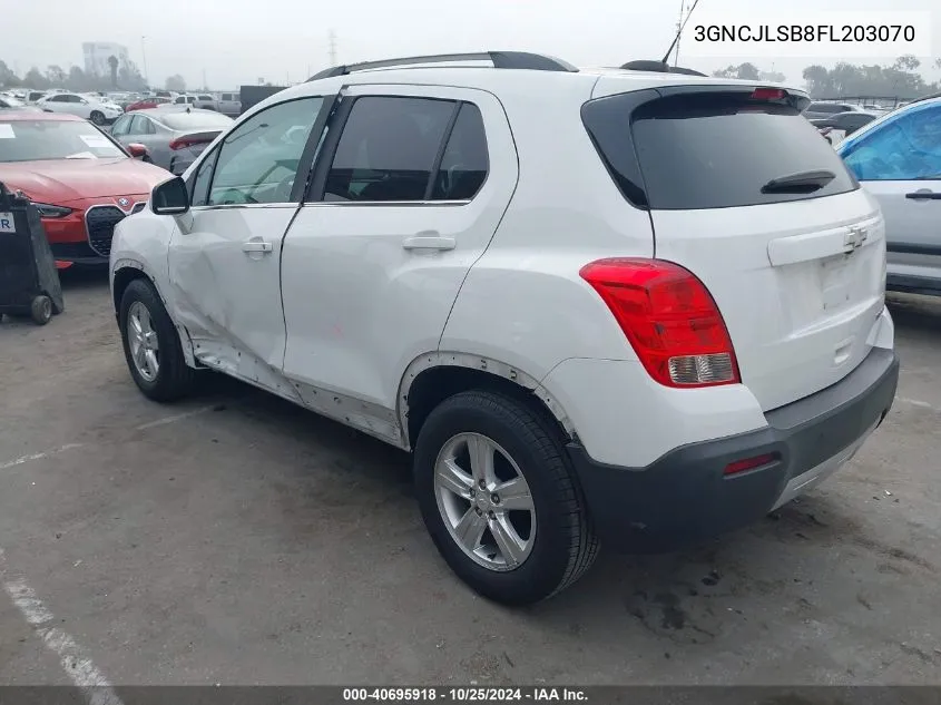 3GNCJLSB8FL203070 2015 Chevrolet Trax Lt