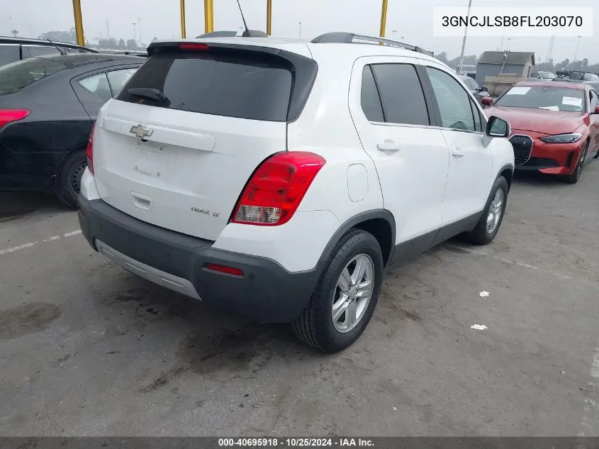 3GNCJLSB8FL203070 2015 Chevrolet Trax Lt