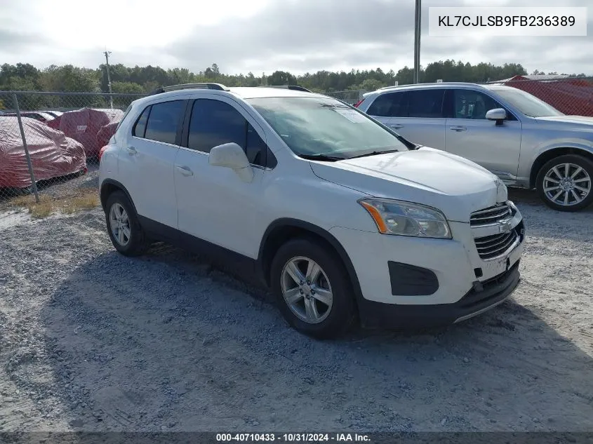 2015 Chevrolet Trax Lt VIN: KL7CJLSB9FB236389 Lot: 40710433