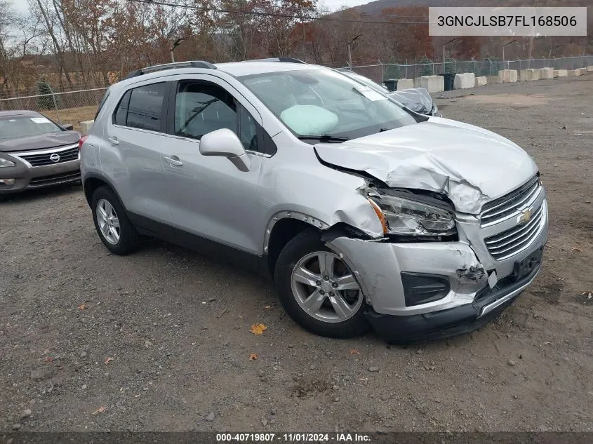 2015 Chevrolet Trax Lt VIN: 3GNCJLSB7FL168506 Lot: 40719807