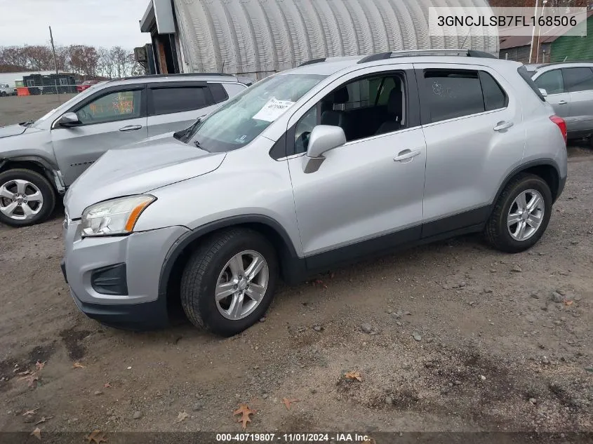 2015 Chevrolet Trax Lt VIN: 3GNCJLSB7FL168506 Lot: 40719807