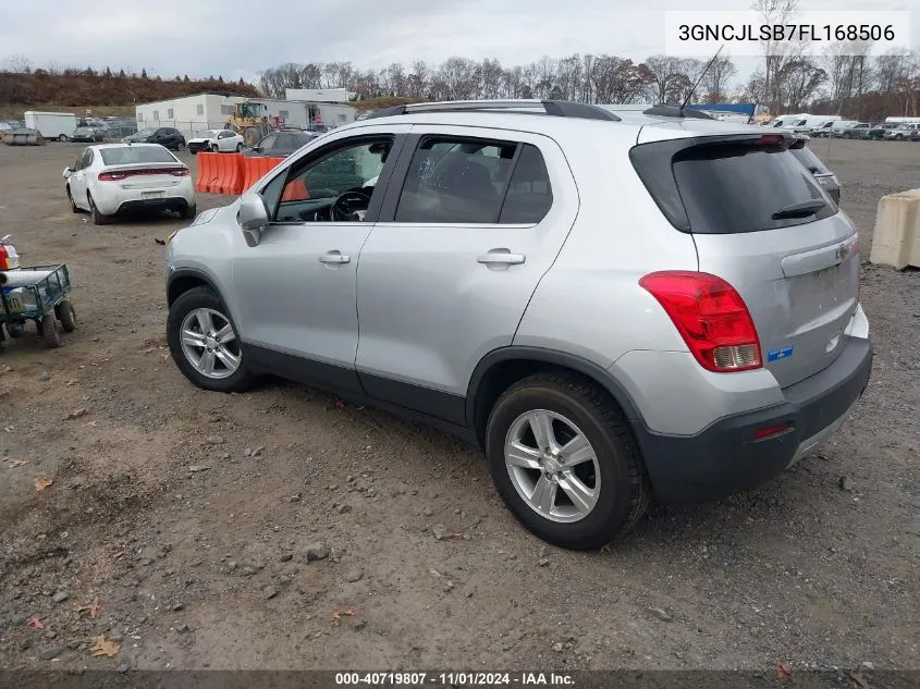 2015 Chevrolet Trax Lt VIN: 3GNCJLSB7FL168506 Lot: 40719807