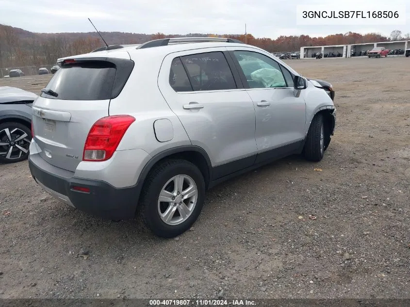 2015 Chevrolet Trax Lt VIN: 3GNCJLSB7FL168506 Lot: 40719807