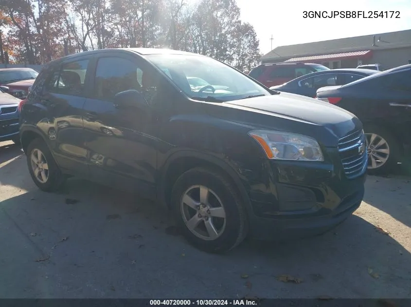 2015 Chevrolet Trax 1Ls VIN: 3GNCJPSB8FL254172 Lot: 40720000