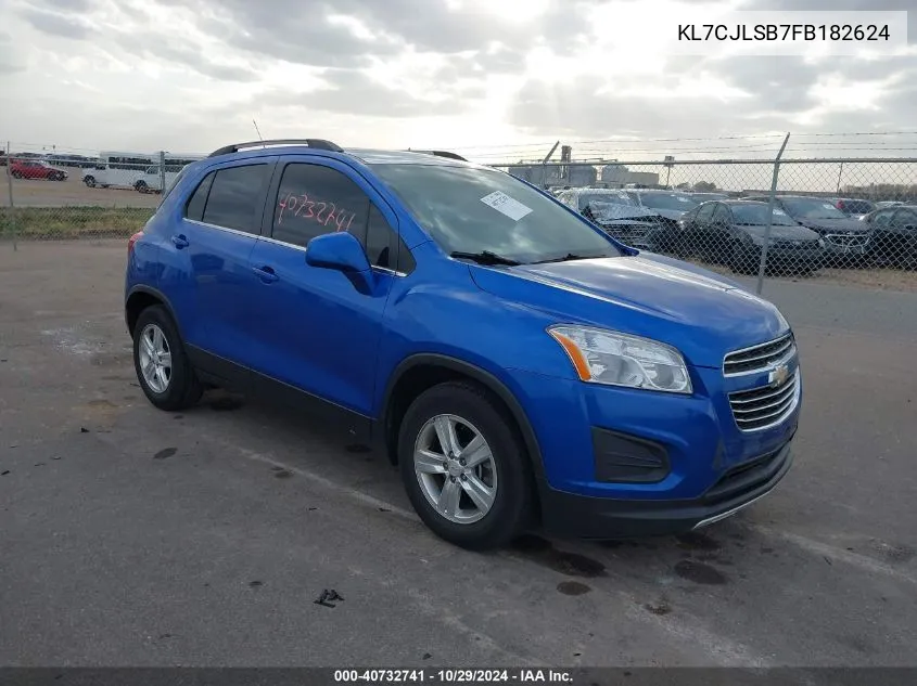 2015 Chevrolet Trax Lt VIN: KL7CJLSB7FB182624 Lot: 40732741