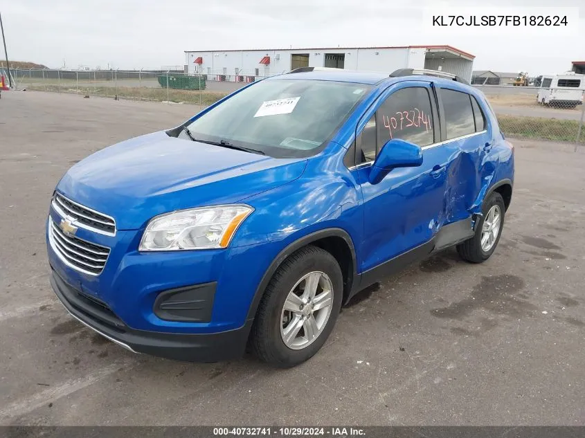 2015 Chevrolet Trax Lt VIN: KL7CJLSB7FB182624 Lot: 40732741