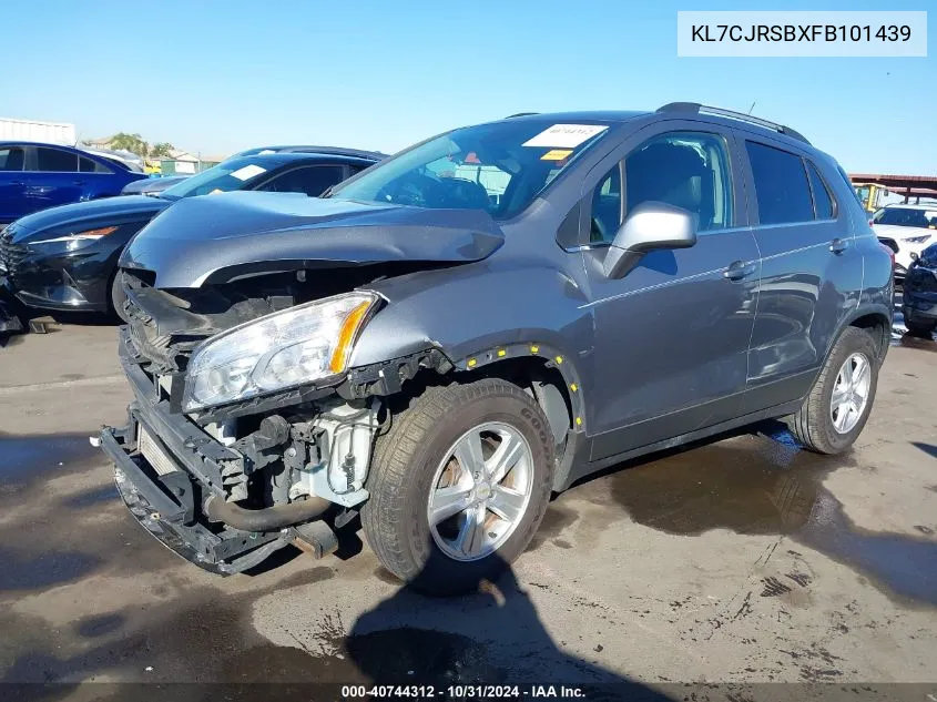 KL7CJRSBXFB101439 2015 Chevrolet Trax Lt