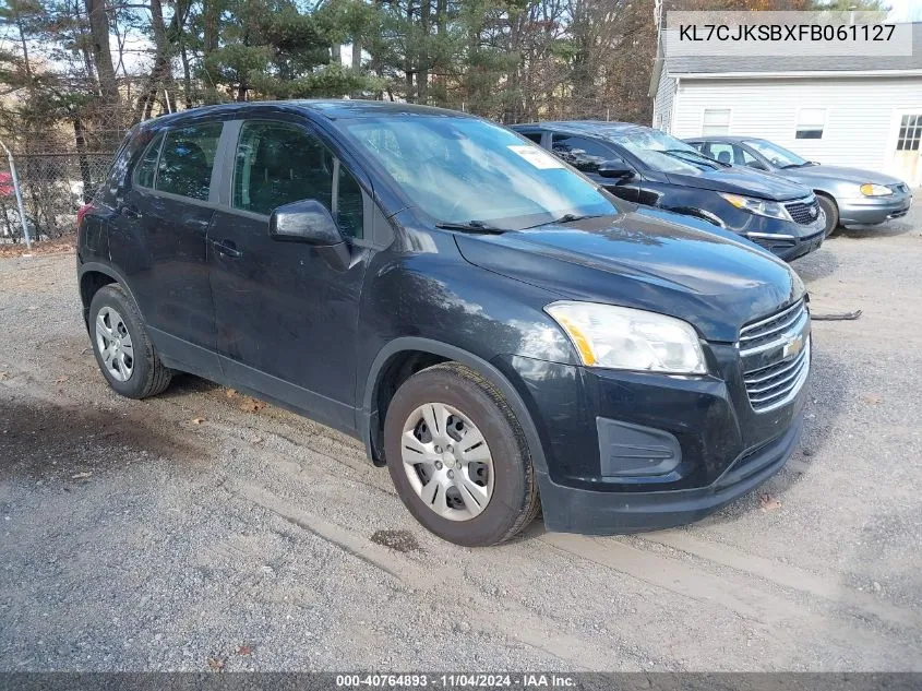 2015 Chevrolet Trax 1Ls VIN: KL7CJKSBXFB061127 Lot: 40764893