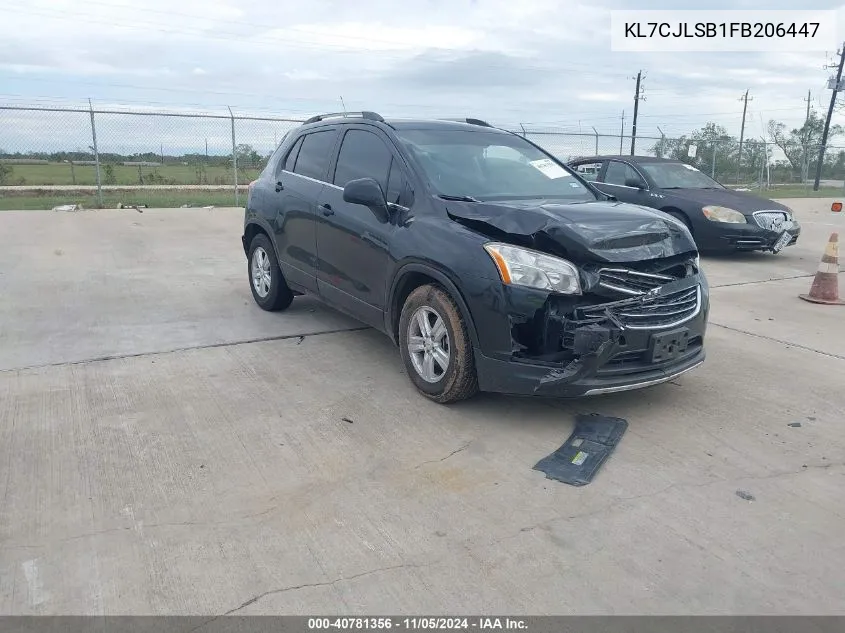 2015 Chevrolet Trax Lt VIN: KL7CJLSB1FB206447 Lot: 40781356