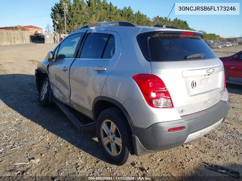 2015 Chevrolet Trax Lt VIN: 3GNCJRSB6FL173246 Lot: 40823594