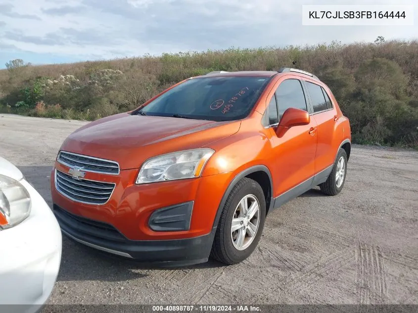 2015 Chevrolet Trax Lt VIN: KL7CJLSB3FB164444 Lot: 40898787