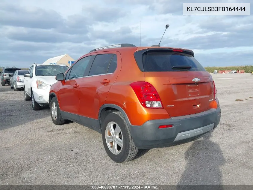 2015 Chevrolet Trax Lt VIN: KL7CJLSB3FB164444 Lot: 40898787