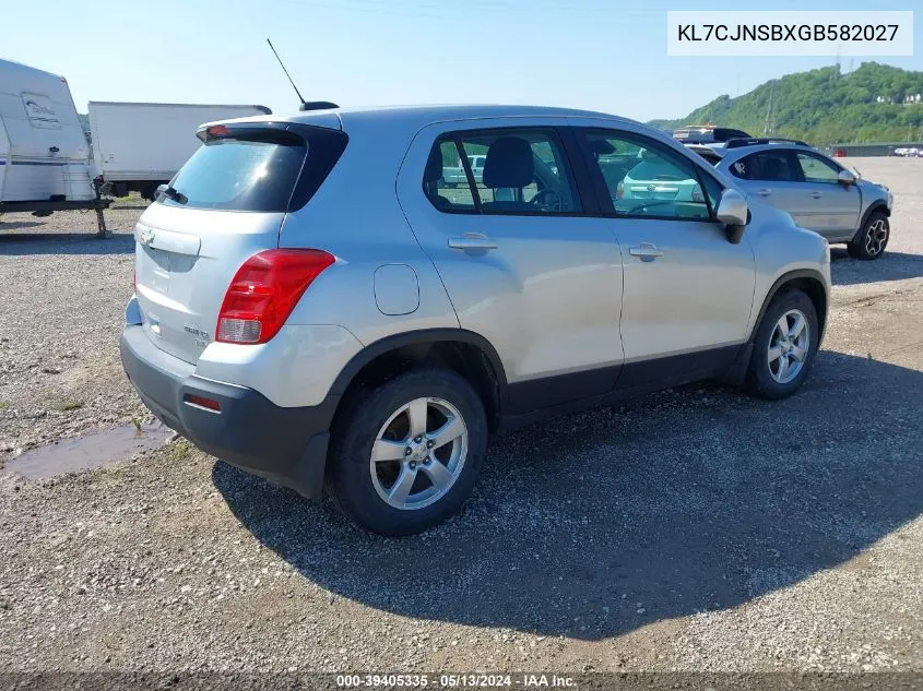 KL7CJNSBXGB582027 2016 Chevrolet Trax 1Ls