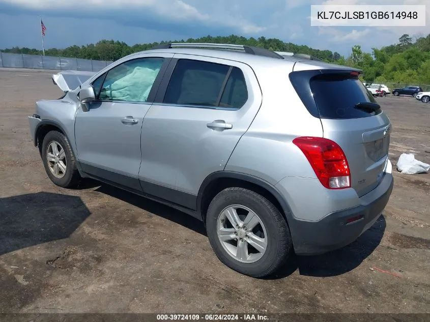 KL7CJLSB1GB614948 2016 Chevrolet Trax Lt