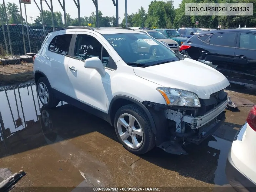 3GNCJRSB2GL258439 2016 Chevrolet Trax Ltz