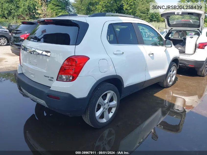 3GNCJRSB2GL258439 2016 Chevrolet Trax Ltz