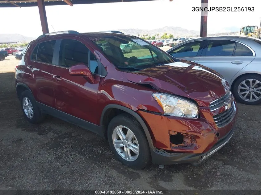 3GNCJPSB2GL256193 2016 Chevrolet Trax Lt