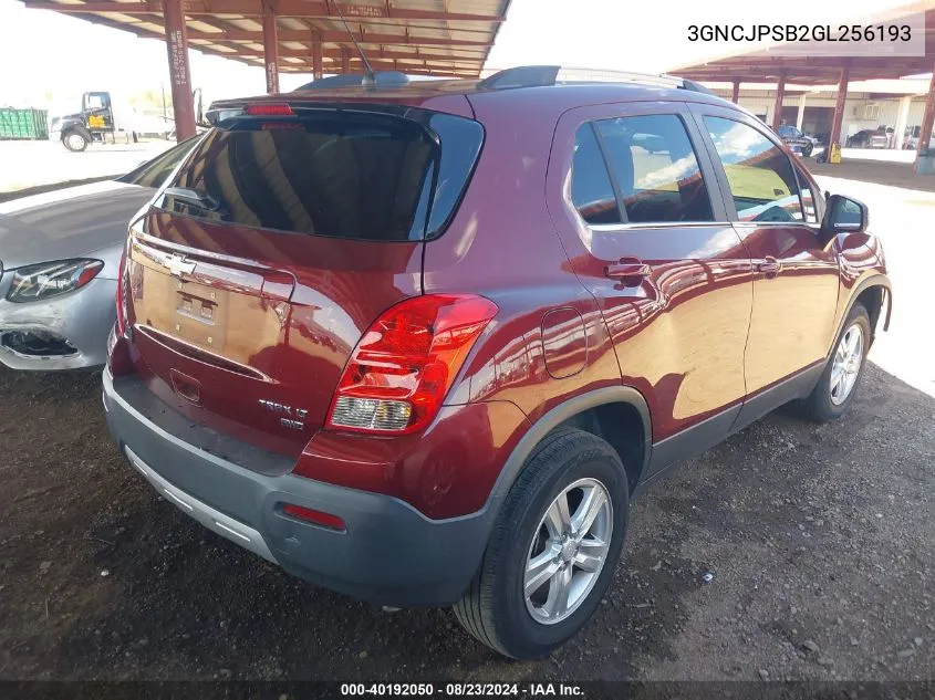 3GNCJPSB2GL256193 2016 Chevrolet Trax Lt